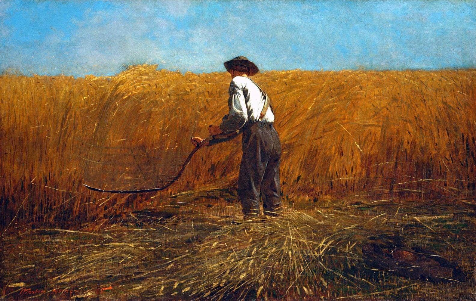 The Veteran In A New Field Painting Winslow Homer Canvas Art - Image 5