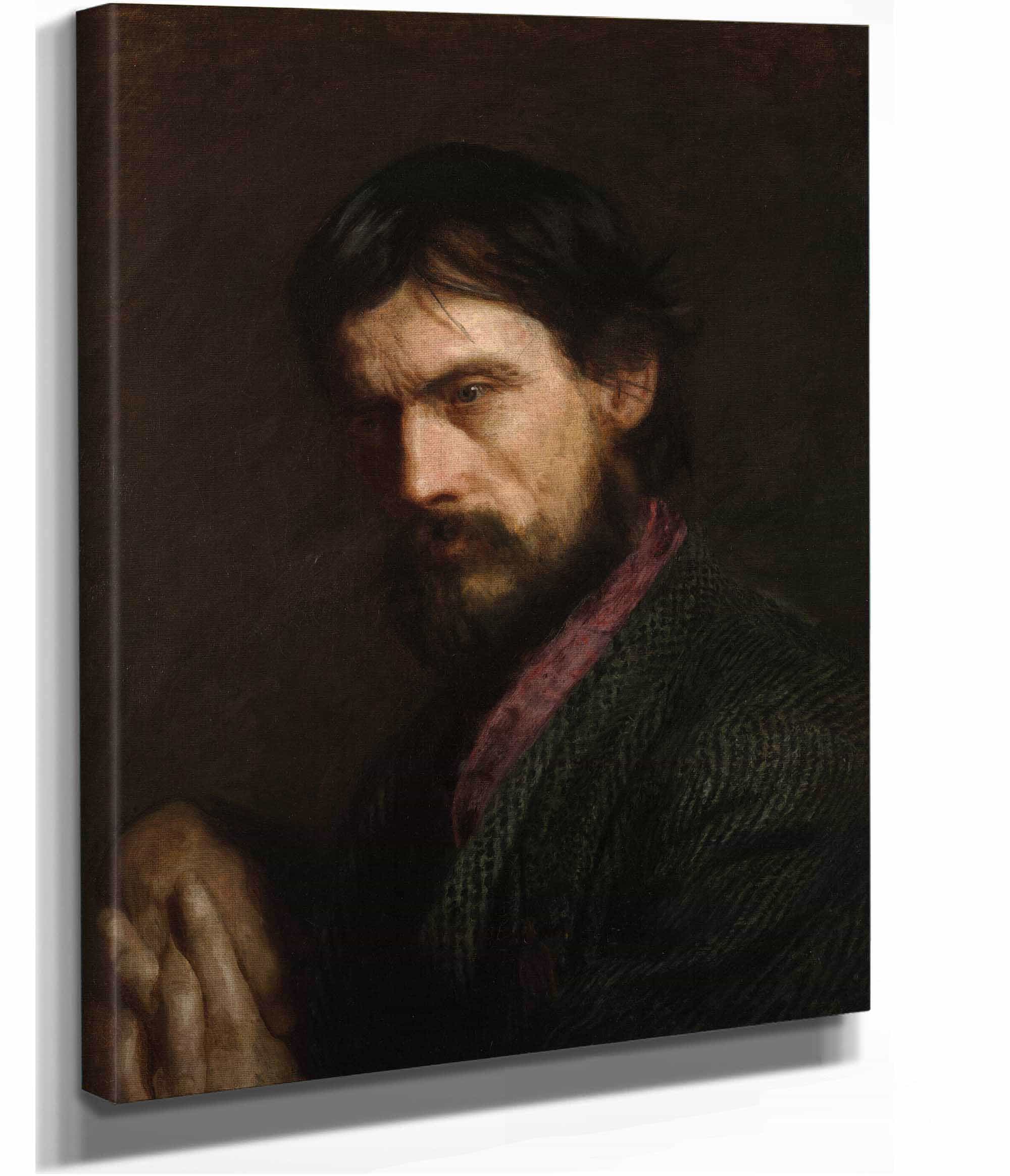 The Veteran Portrait Of George Reynolds Probably by Thomas Eakins - Image 2
