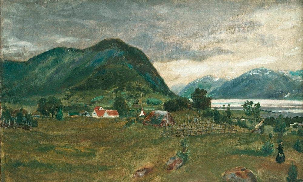 The Vicarage Garden And Jølster Lake By Nicolai Astrup - Image 5