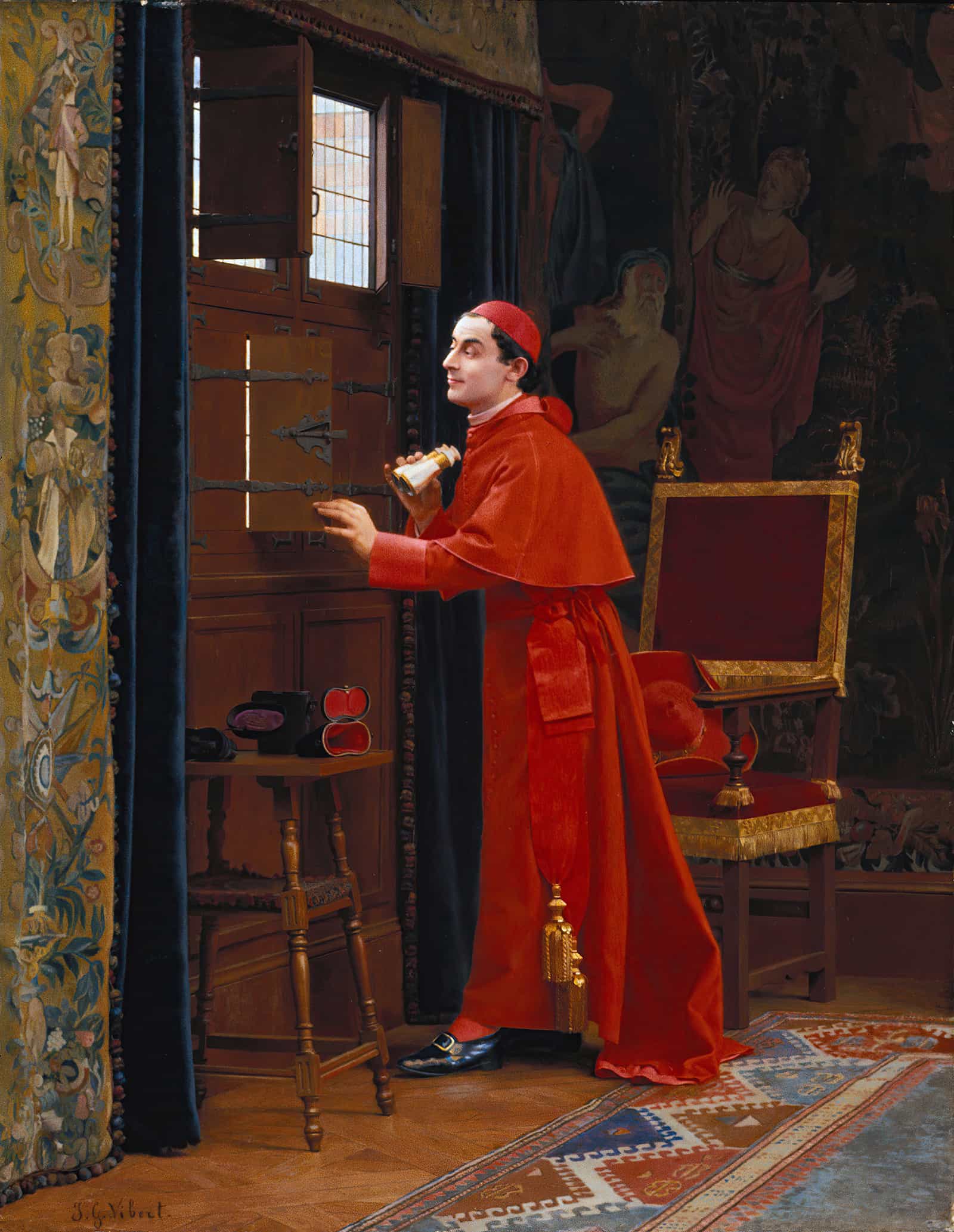 The View by Jehan Georges Vibert - Image 2