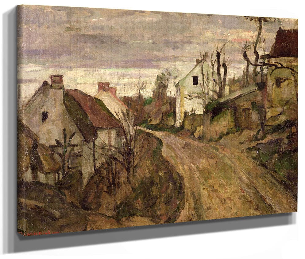 The Village Road, Auvers By Paul Cezanne