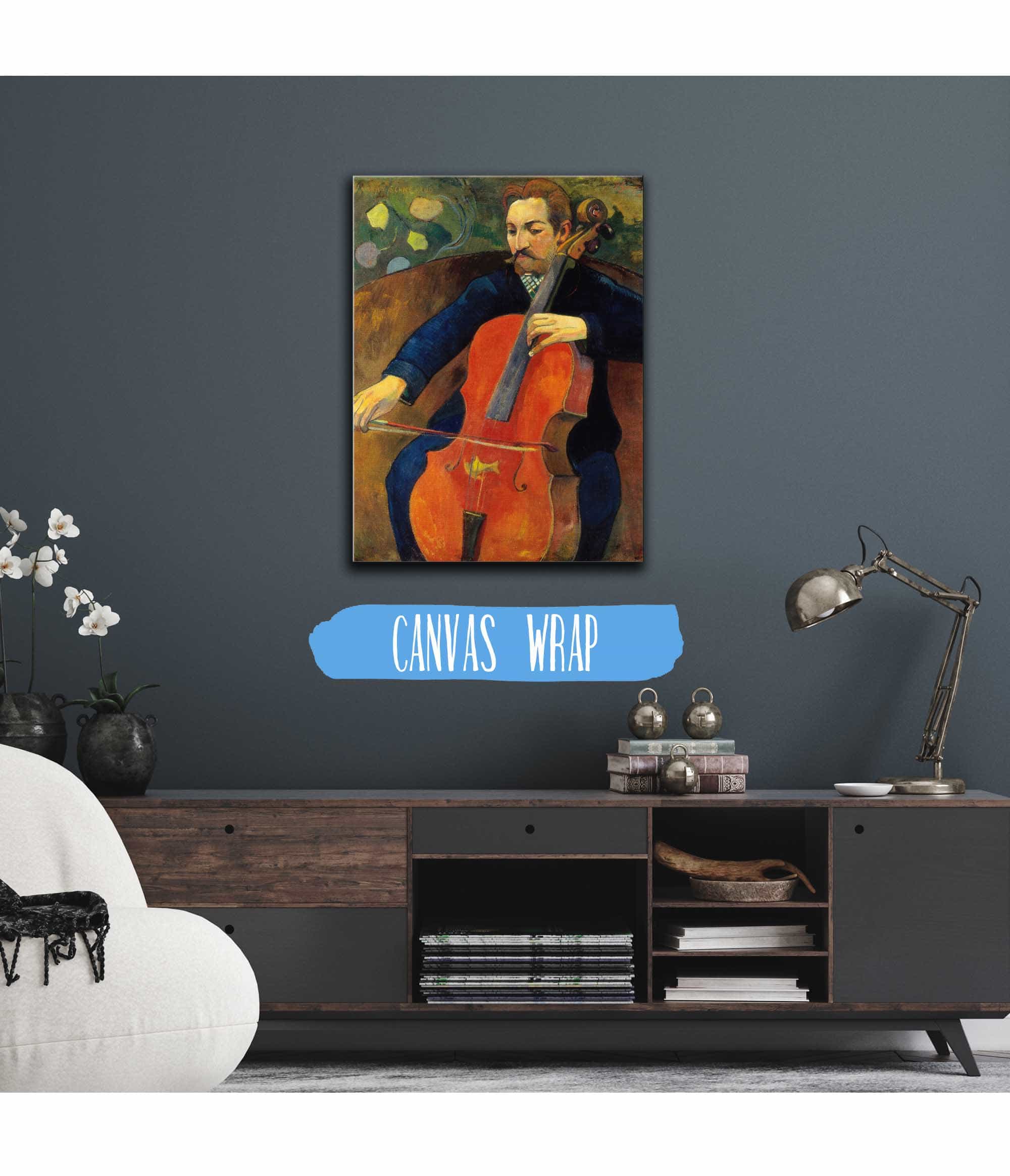 The Violoncellist Schneklud by Paul Gauguin - Image 3