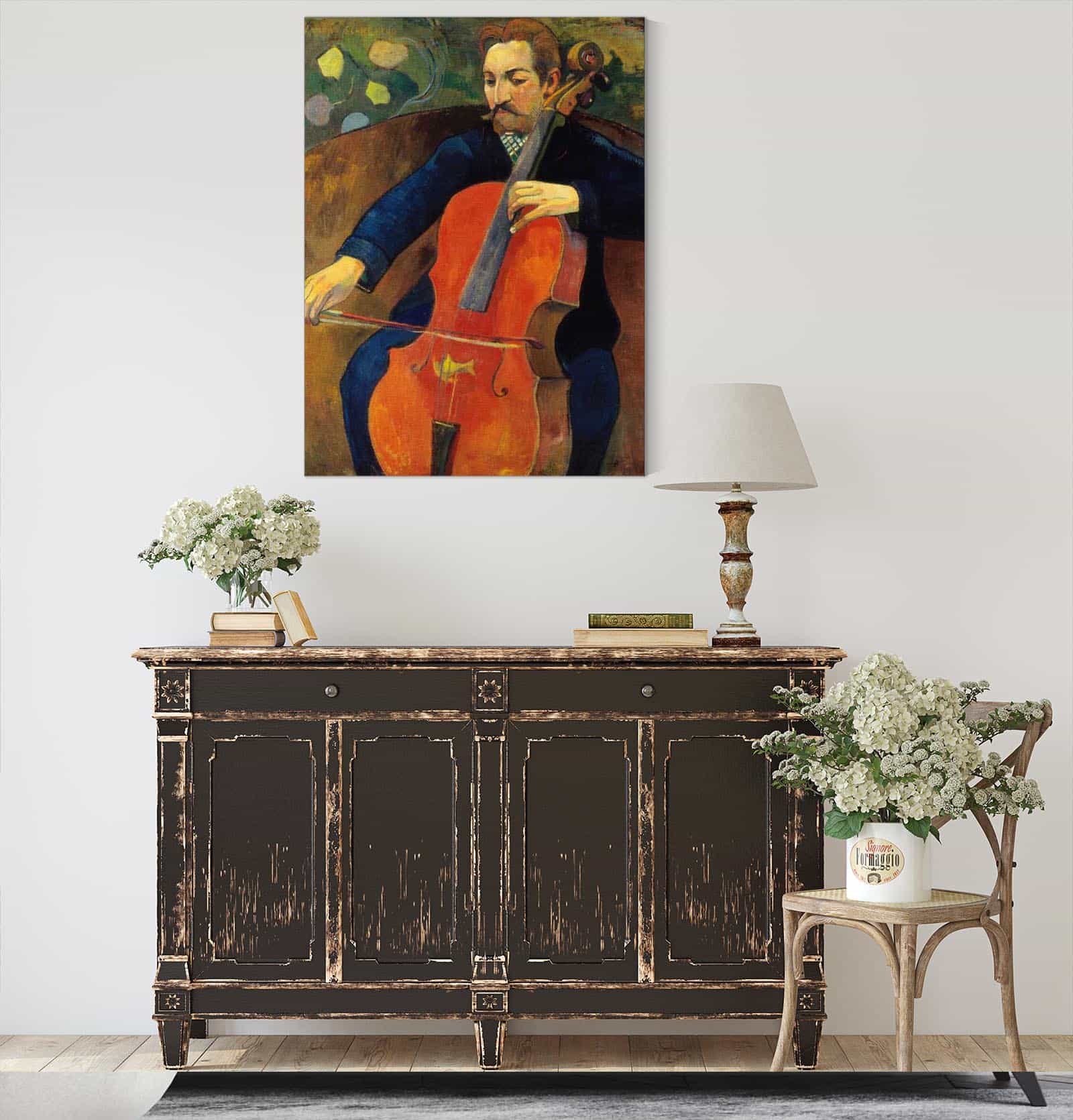 The Violoncellist Schneklud by Paul Gauguin - Image 4