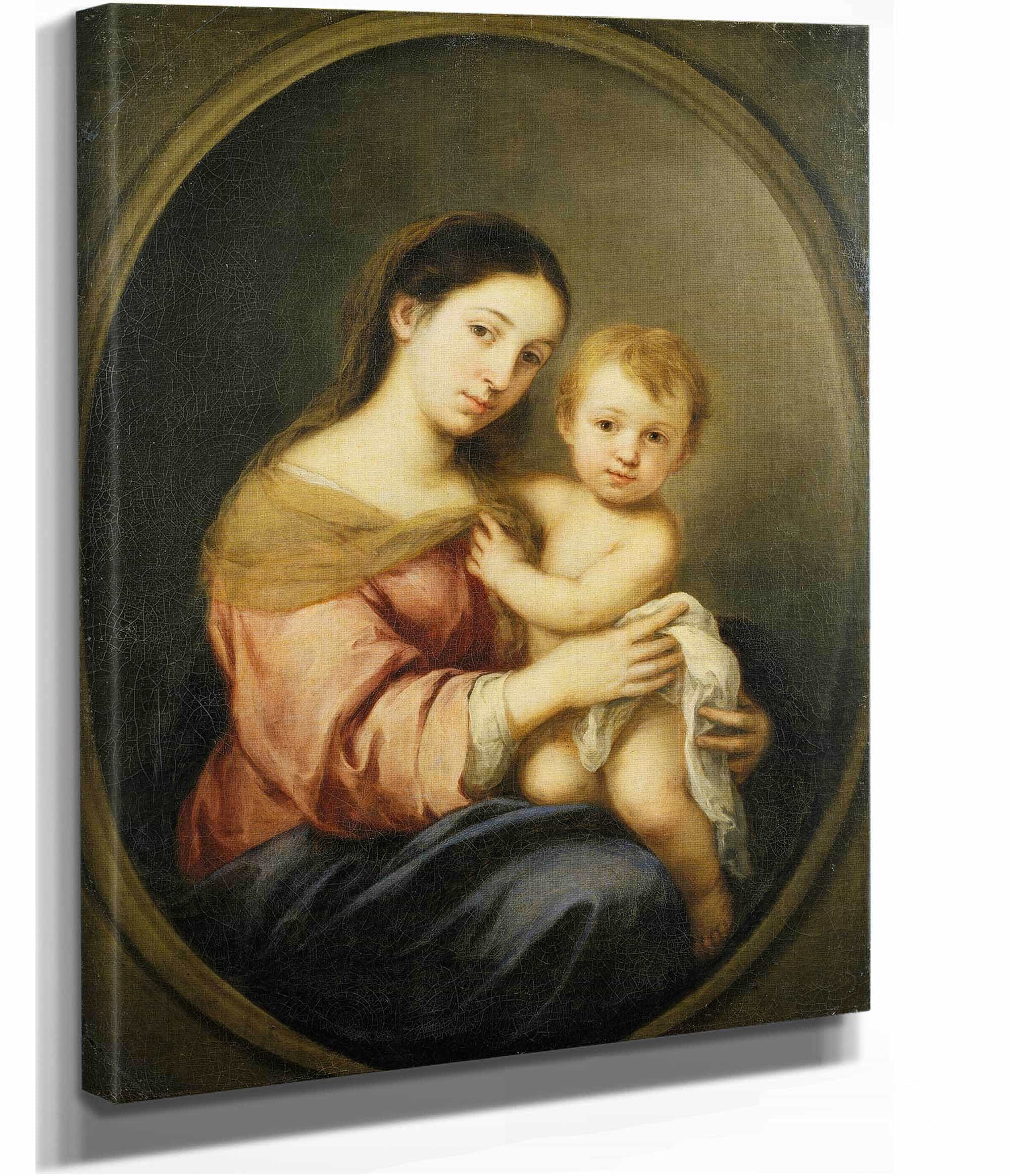 The Virgin And Child C by Bartolome Esteban Murillo - Image 2