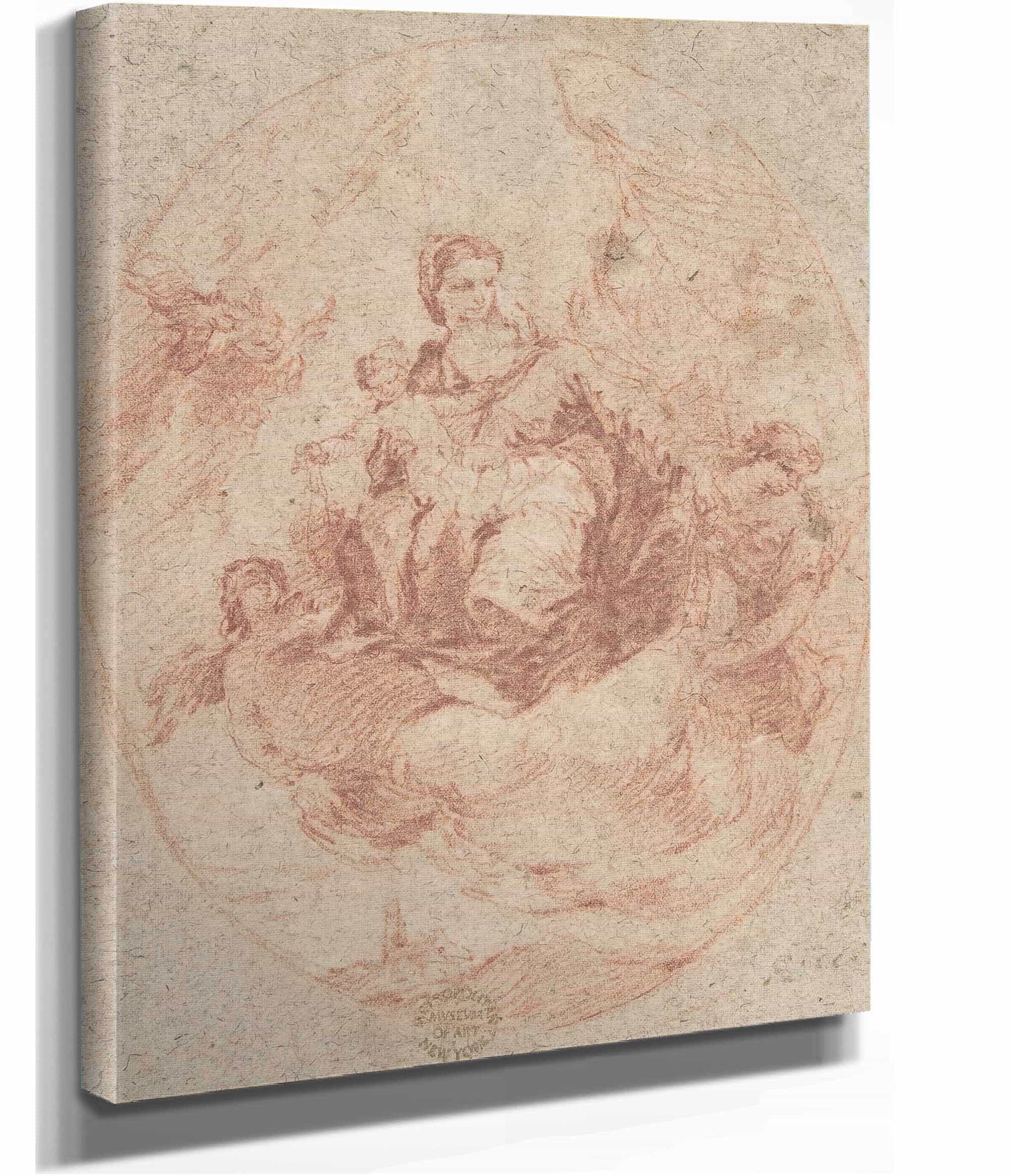 The Virgin And Child Holding Scapulars by Francesco Guardi - Image 2