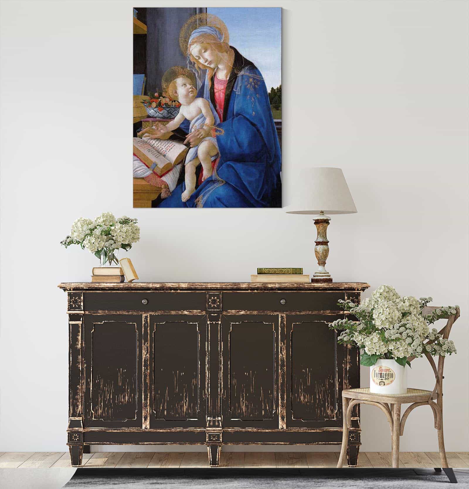 The Virgin And Child The Madonna Of The Book by Sandro Botticelli - Image 4