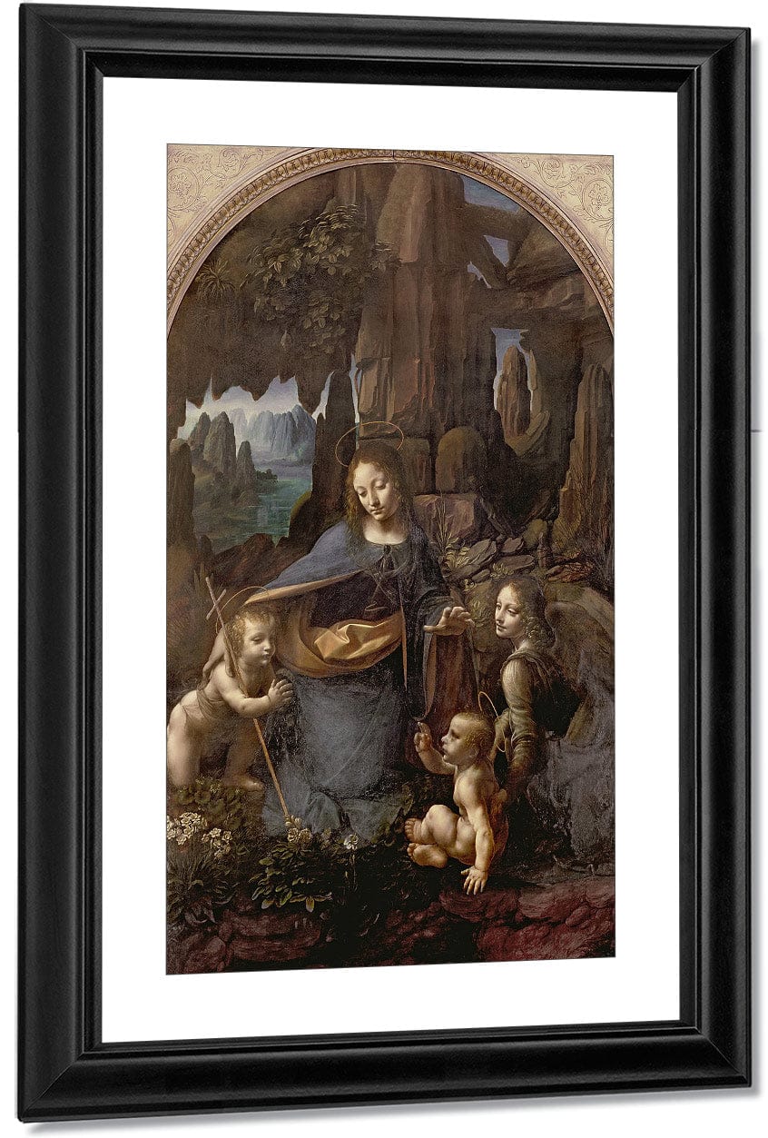 The Virgin Of The Rocks (With The Infant St. John Adoring The Infant Christ Accompanied By An Angel) By Leonardo Da Vinci - Image 2