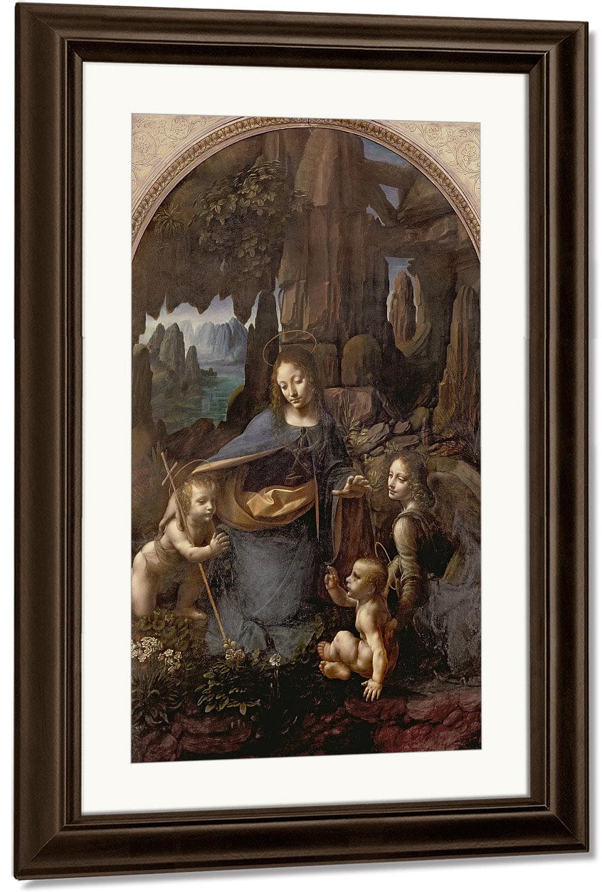The Virgin Of The Rocks (With The Infant St. John Adoring The Infant Christ Accompanied By An Angel) By Leonardo Da Vinci - Image 3