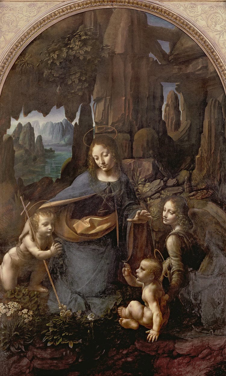 The Virgin Of The Rocks (With The Infant St. John Adoring The Infant Christ Accompanied By An Angel) By Leonardo Da Vinci - Image 5
