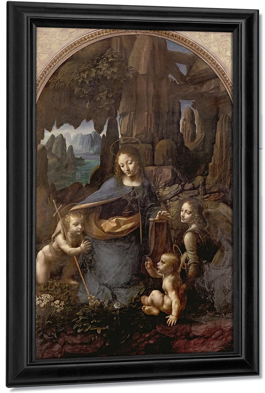 The Virgin Of The Rocks (With The Infant St. John Adoring The Infant Christ Accompanied By An Angel) By Leonardo Da Vinci - Image 6