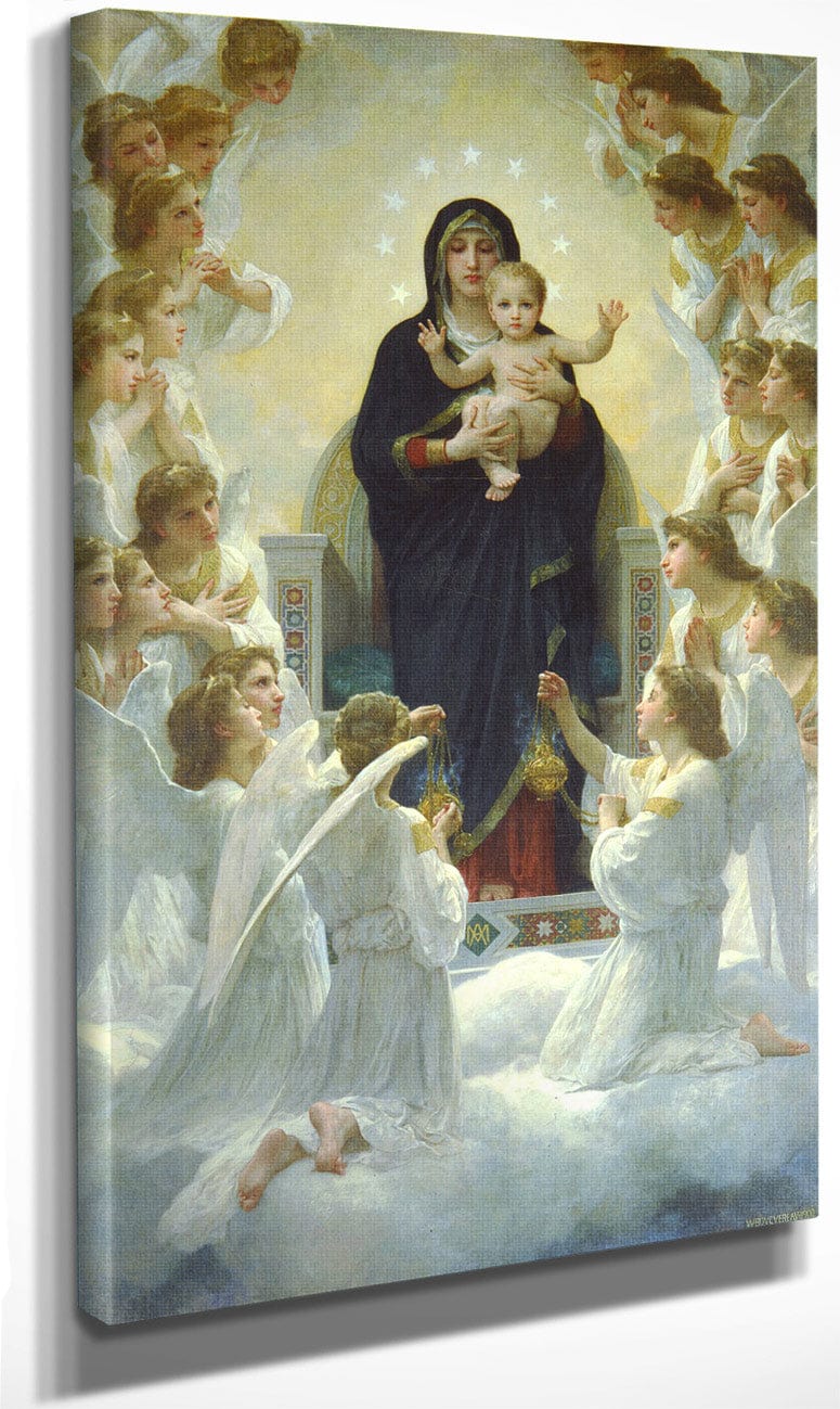 The Virgin With Angels 1900 By William Adolphe Bouguereau