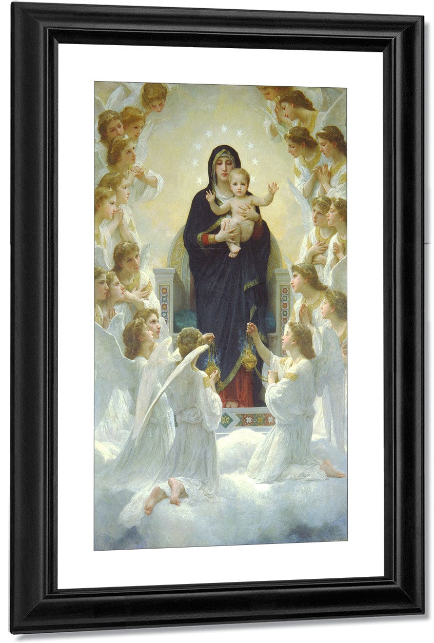 The Virgin With Angels 1900 By William Adolphe Bouguereau - Image 3