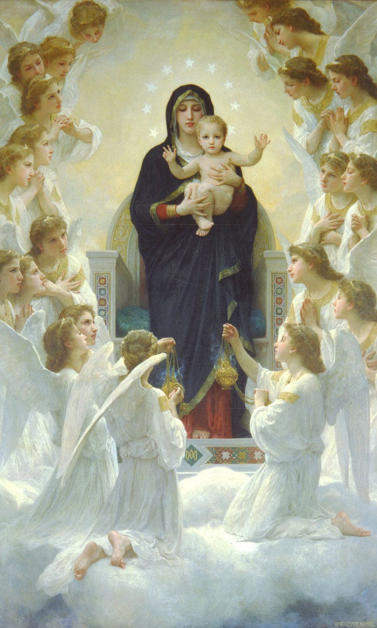 The Virgin With Angels 1900 By William Adolphe Bouguereau - Image 6