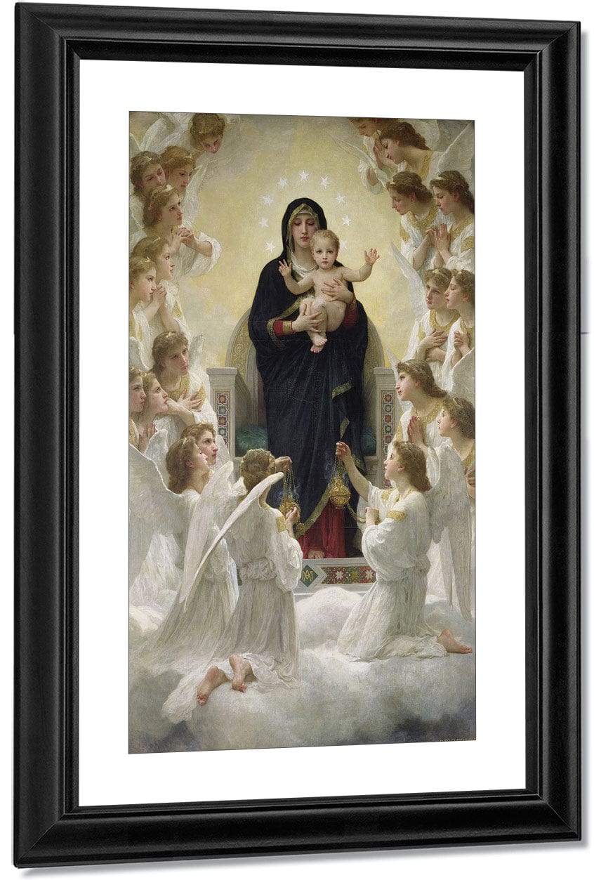 The Virgin With Angels By William Adolphe Bouguereau - Image 3