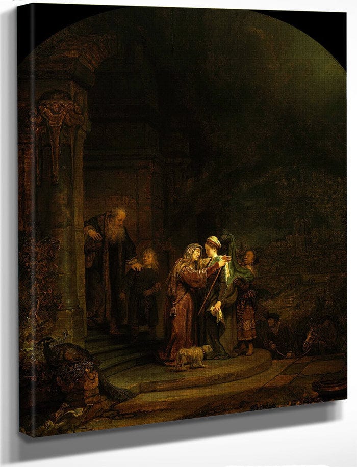 The Visitation By Rembrandt
