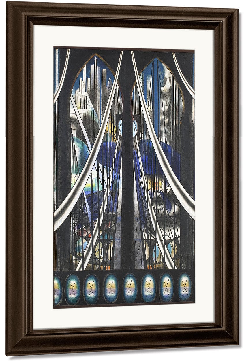 The Voice Of The City Of New York Interpreted The Bridge (Brooklyn Bridge) By Joseph Stella - Image 3