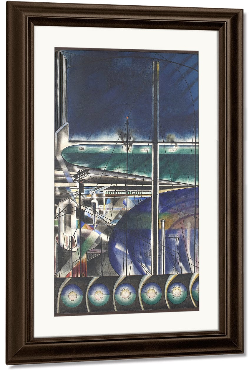 The Voice Of The City Of New York Interpreted The Port (The Harbor, The Battery) By Joseph Stella - Image 3