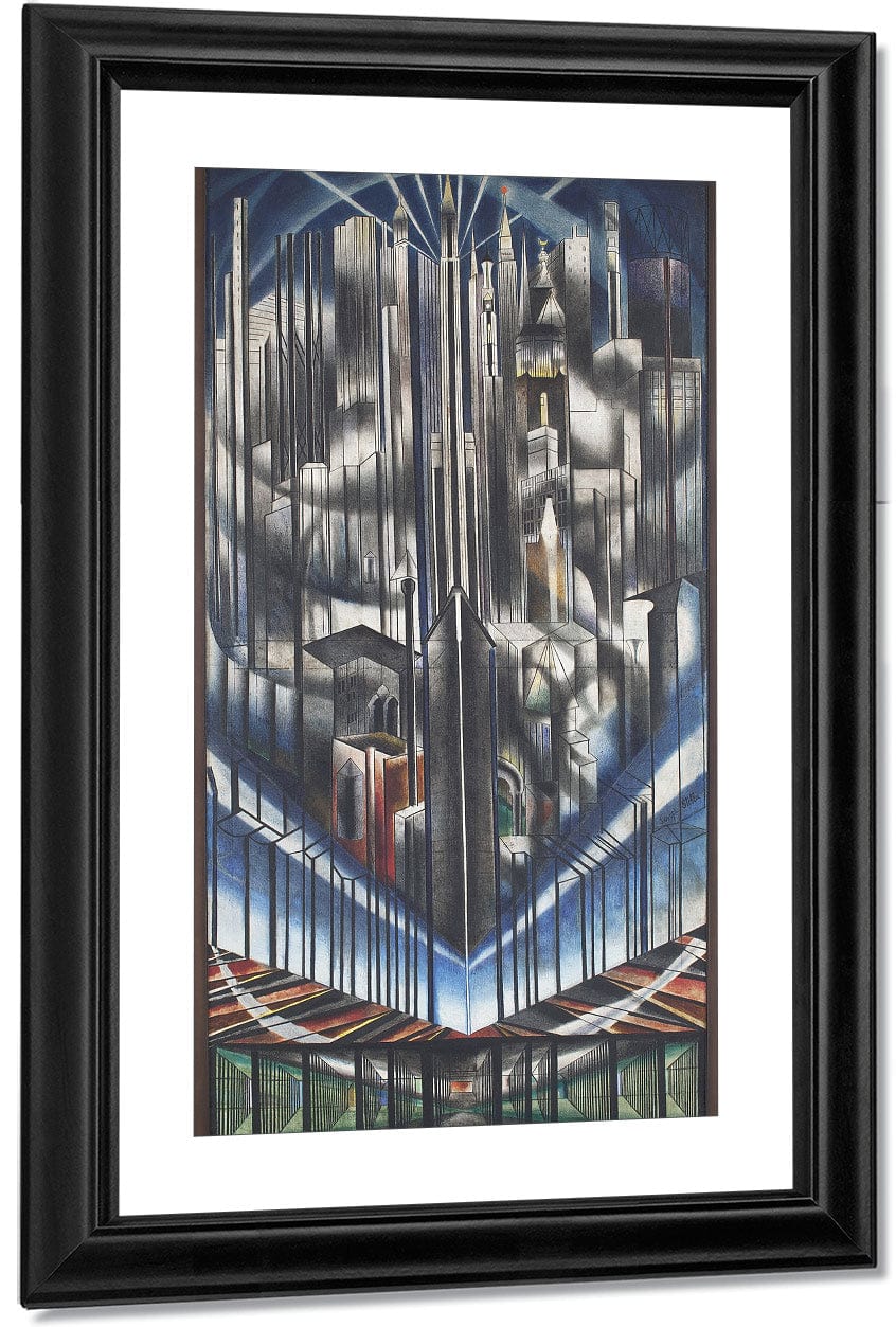 The Voice Of The City Of New York Interpreted The Skyscrapers (The Prow) By Joseph Stella - Image 2