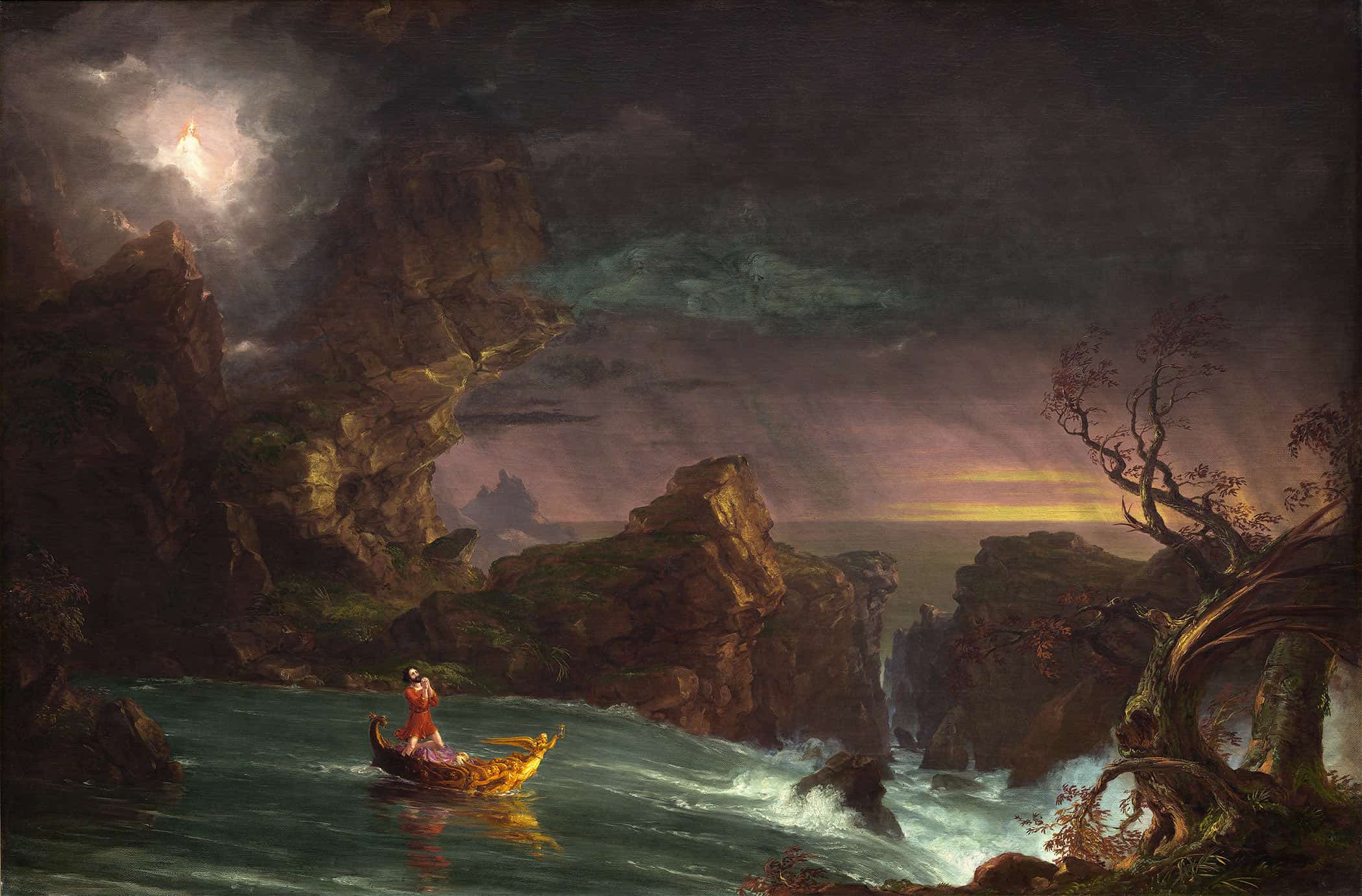 The Voyage Of Life Manhood by Thomas Cole - Image 2