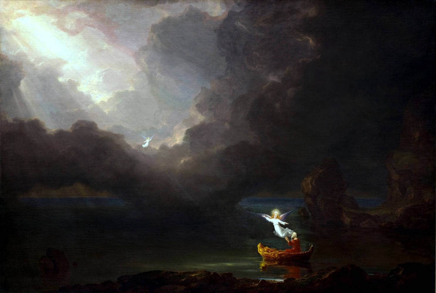 The Voyage Of Life Old Age Painting Thomas Cole Canvas Art - Image 5