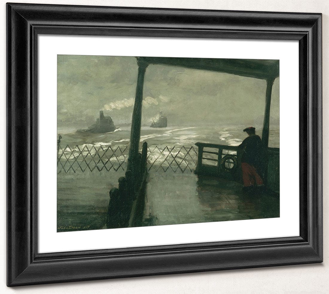 The Wake Of The Ferry Ii By John Sloan - Image 4