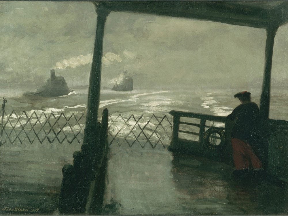 The Wake Of The Ferry Ii By John Sloan - Image 7