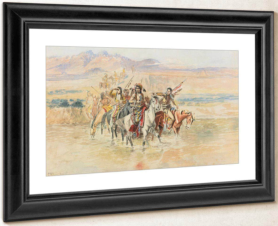 The War Party By Charles Marion Russell - Image 4