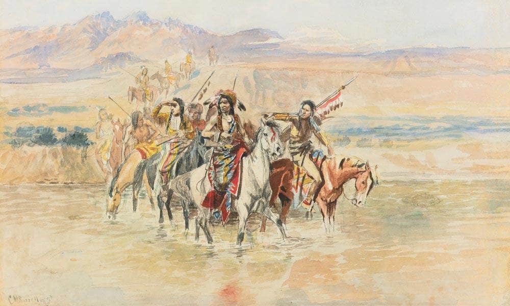 The War Party By Charles Marion Russell - Image 7