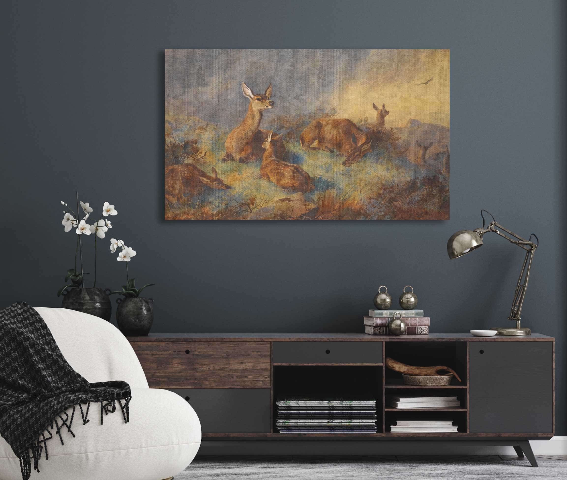The Watchful Hinds by Archibald Thorburn - Image 5