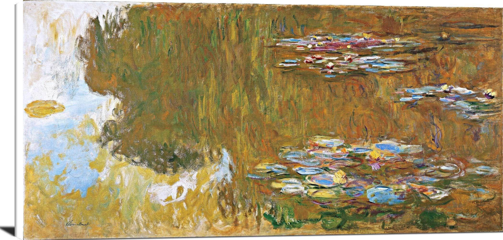 The Water Lily Pond Painting Claude Monet Canvas Art