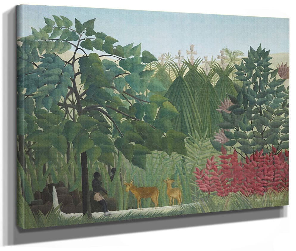 The Waterfall By Henri Julien Felix Rousseau