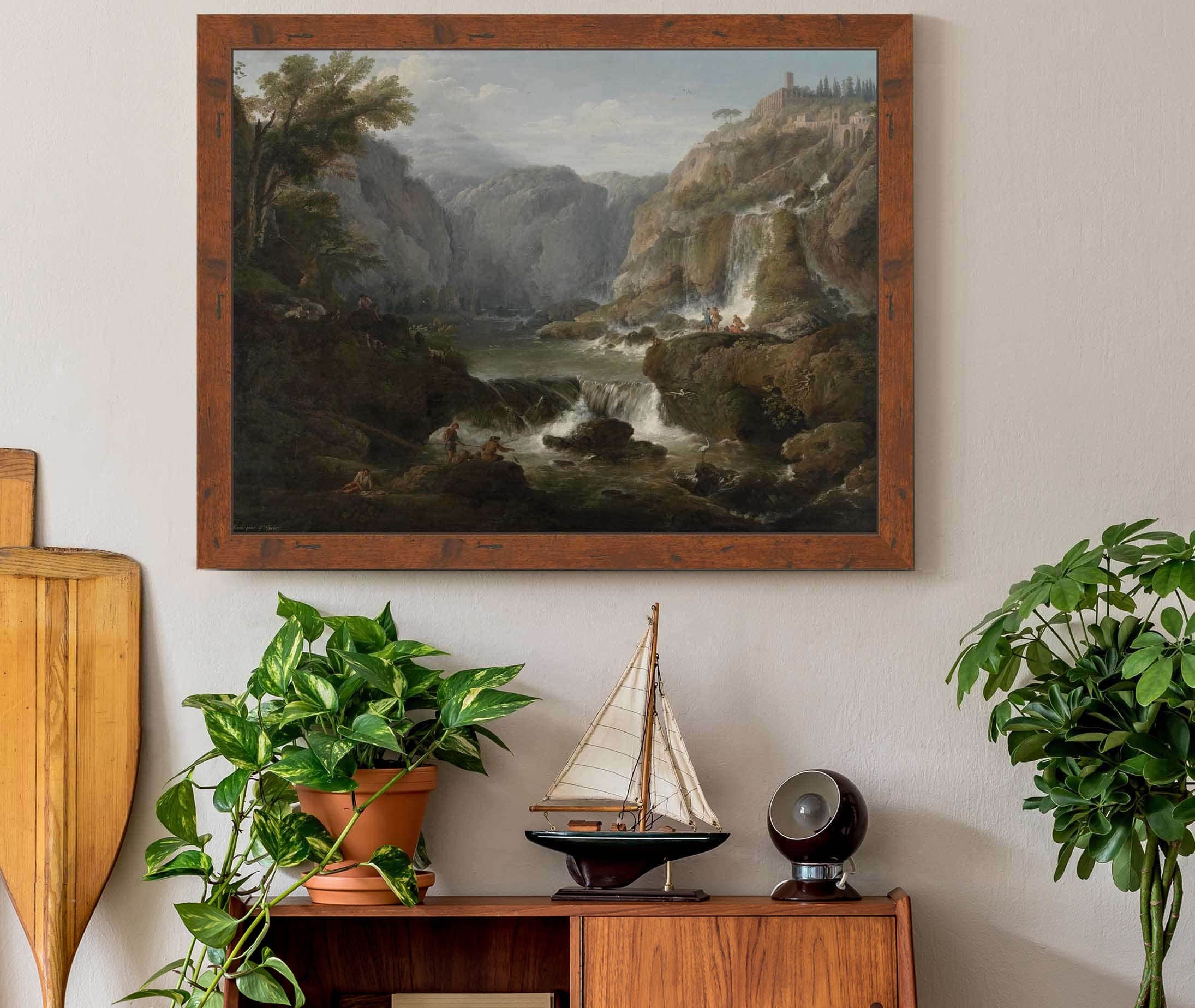 The Waterfalls At Tivoli by Claude Joseph Vernet - Image 3