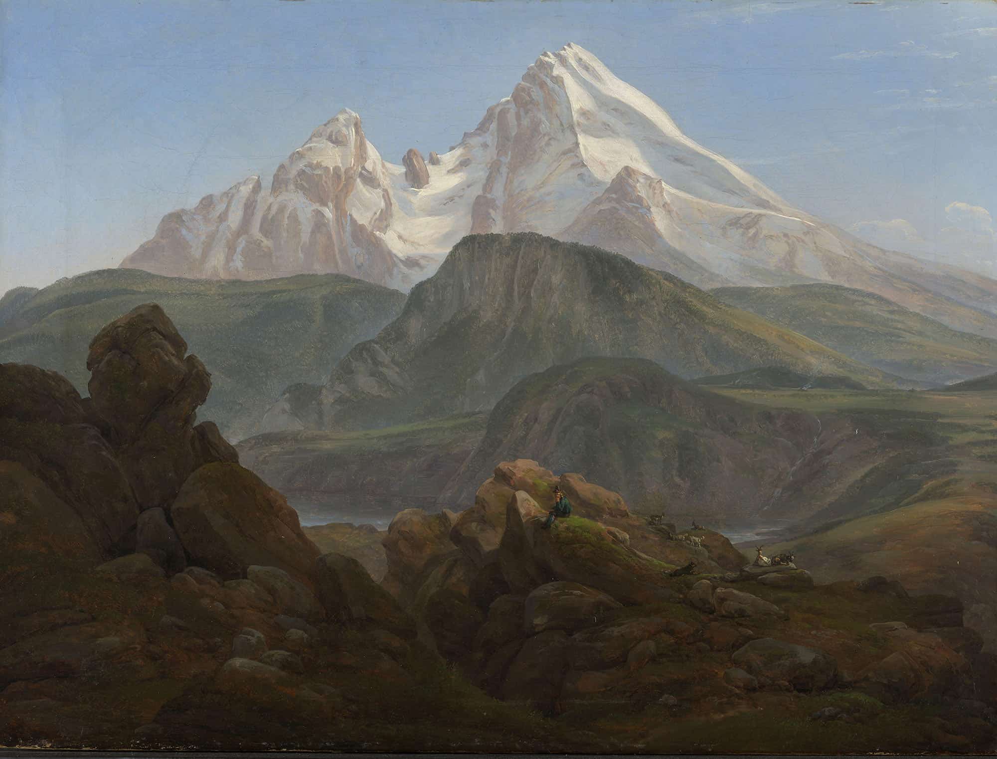 The Watzmann by Johan Christian Dahl