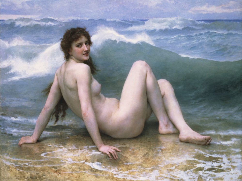 The Wave By William Adolphe Bouguereau - Image 7