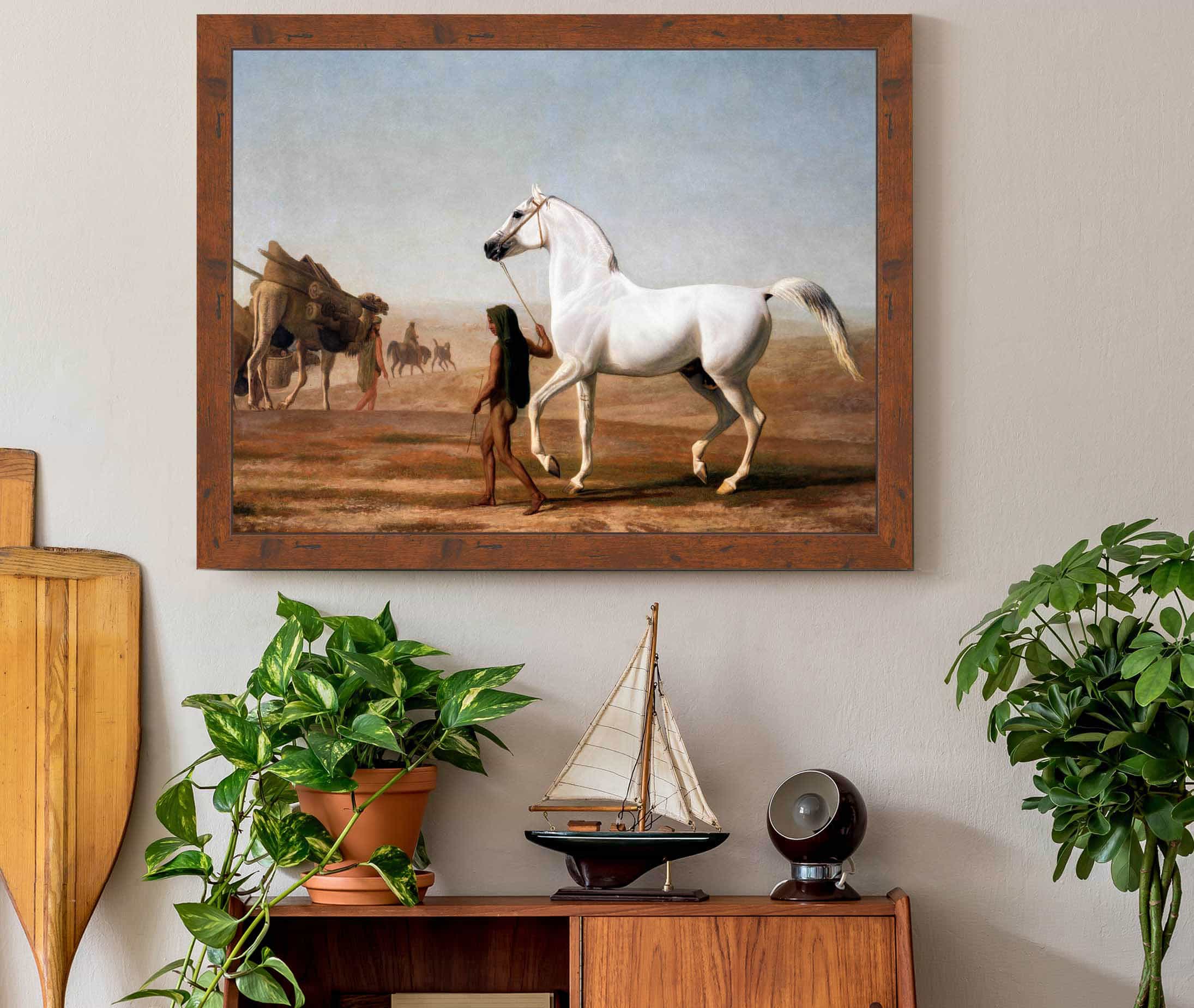 The Wellesley Grey Arabian Led Through The Desert by Jacques Laurent Agasse - Image 3