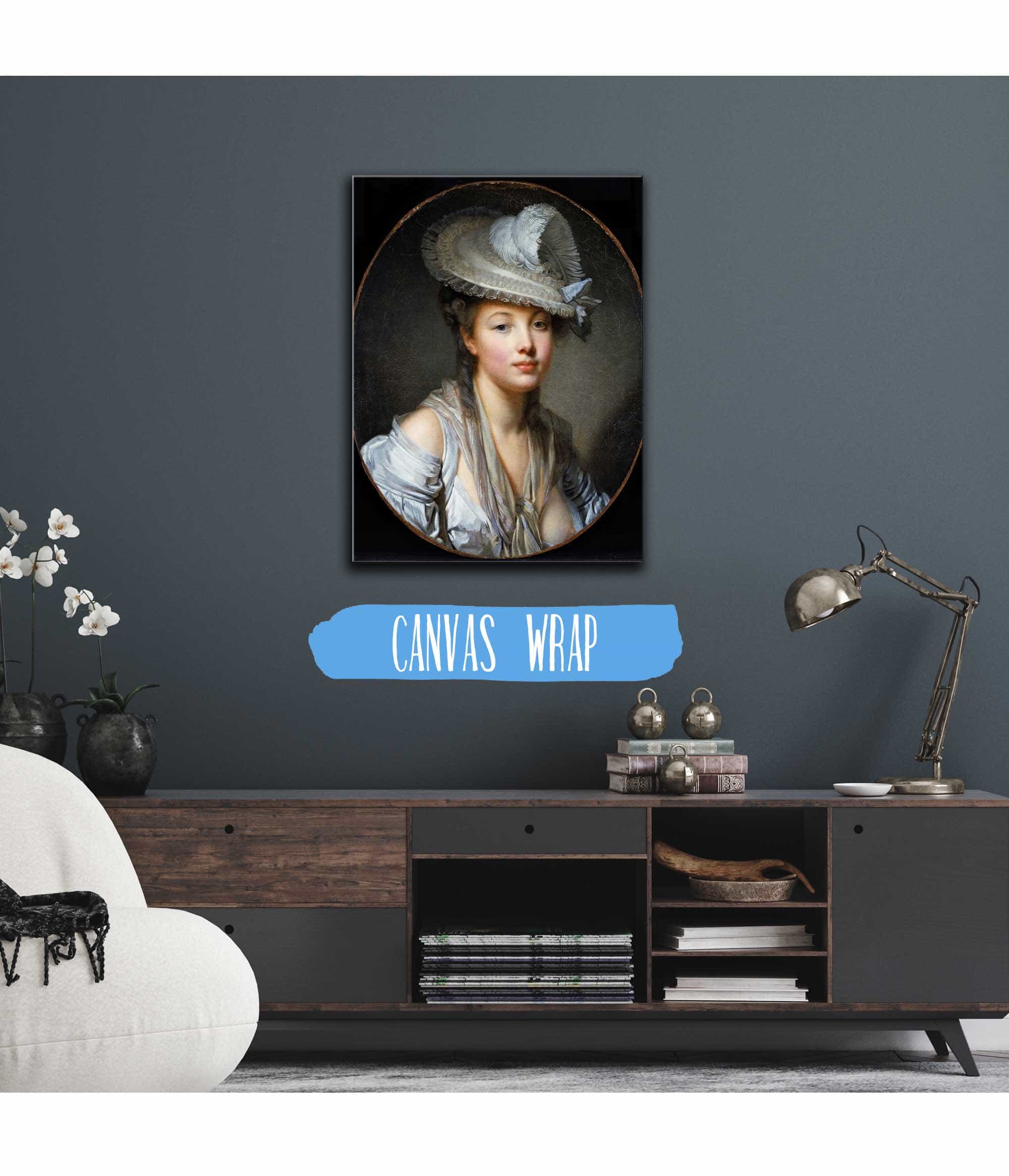 The White Hat by Jean Baptiste Greuze - Image 3