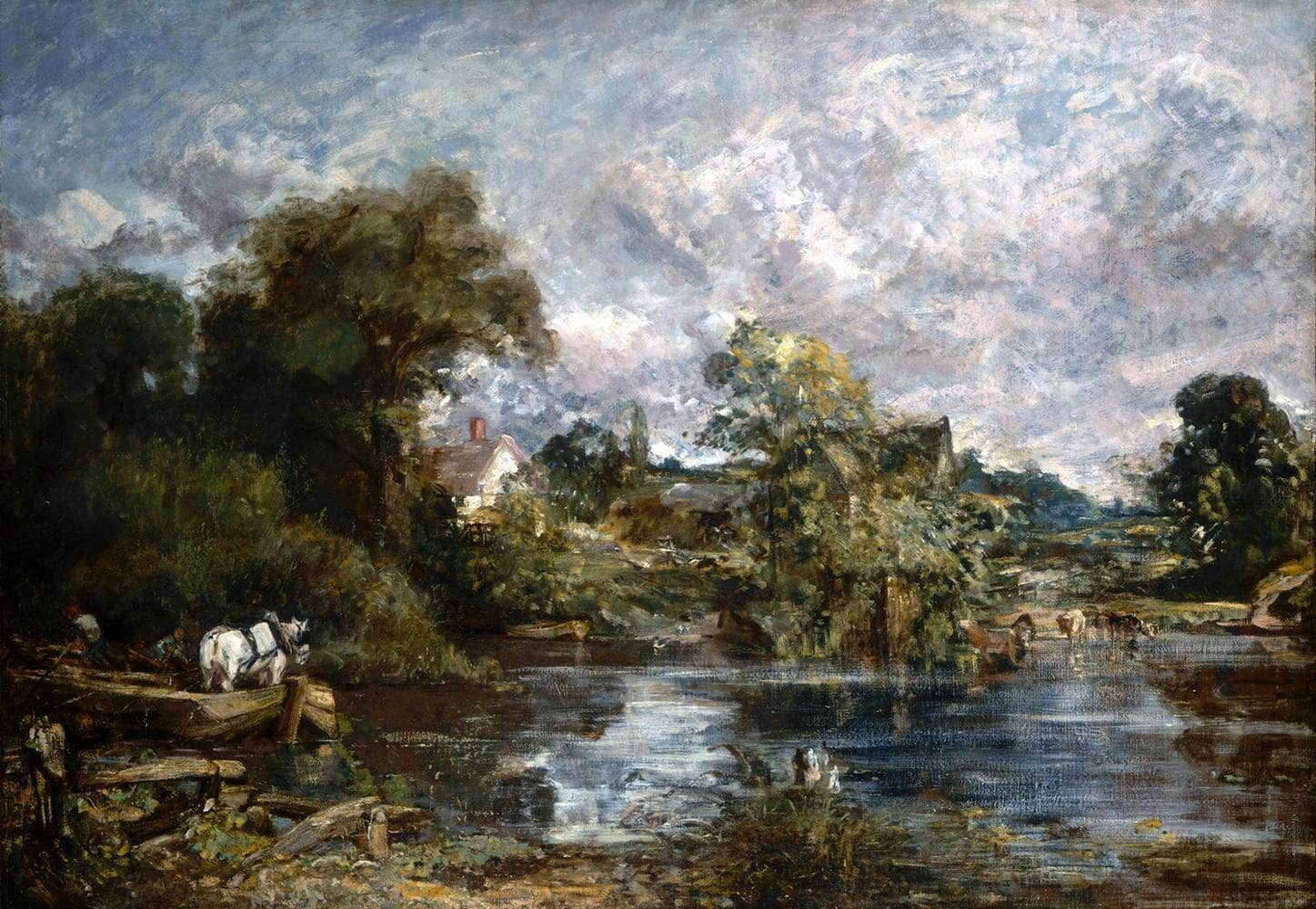 The White Horse Painting John Constable Canvas Art - Image 5