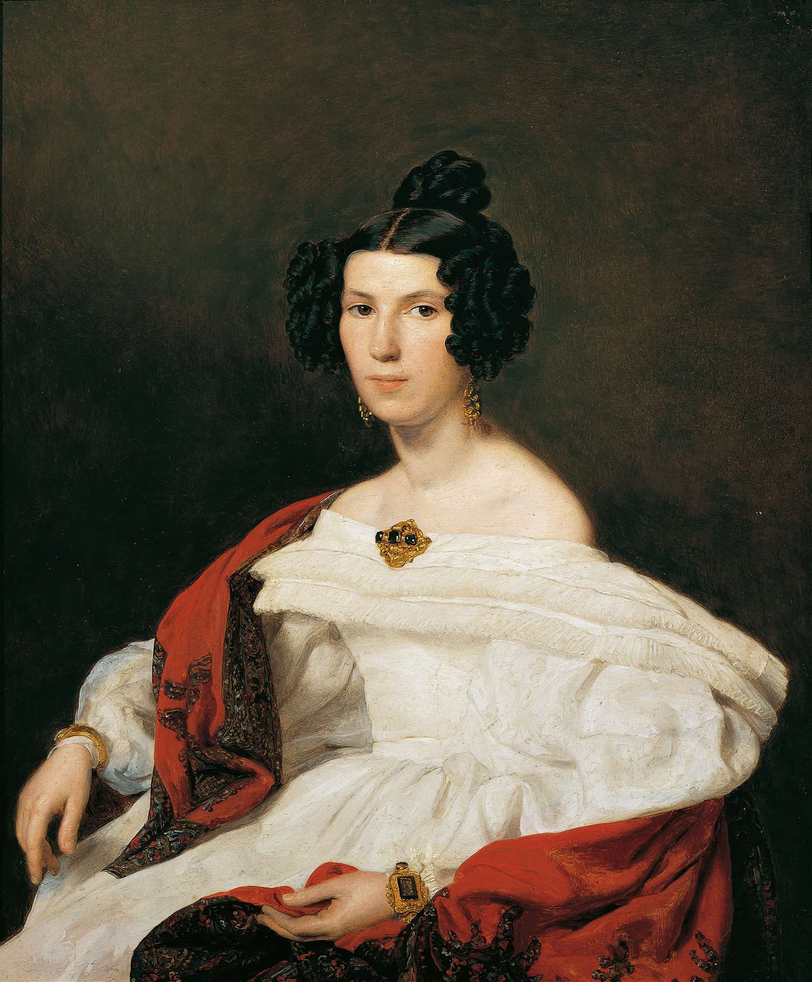The Wife Of Court Official Josef Von Stadler by Ferdinand Georg Waldmuller