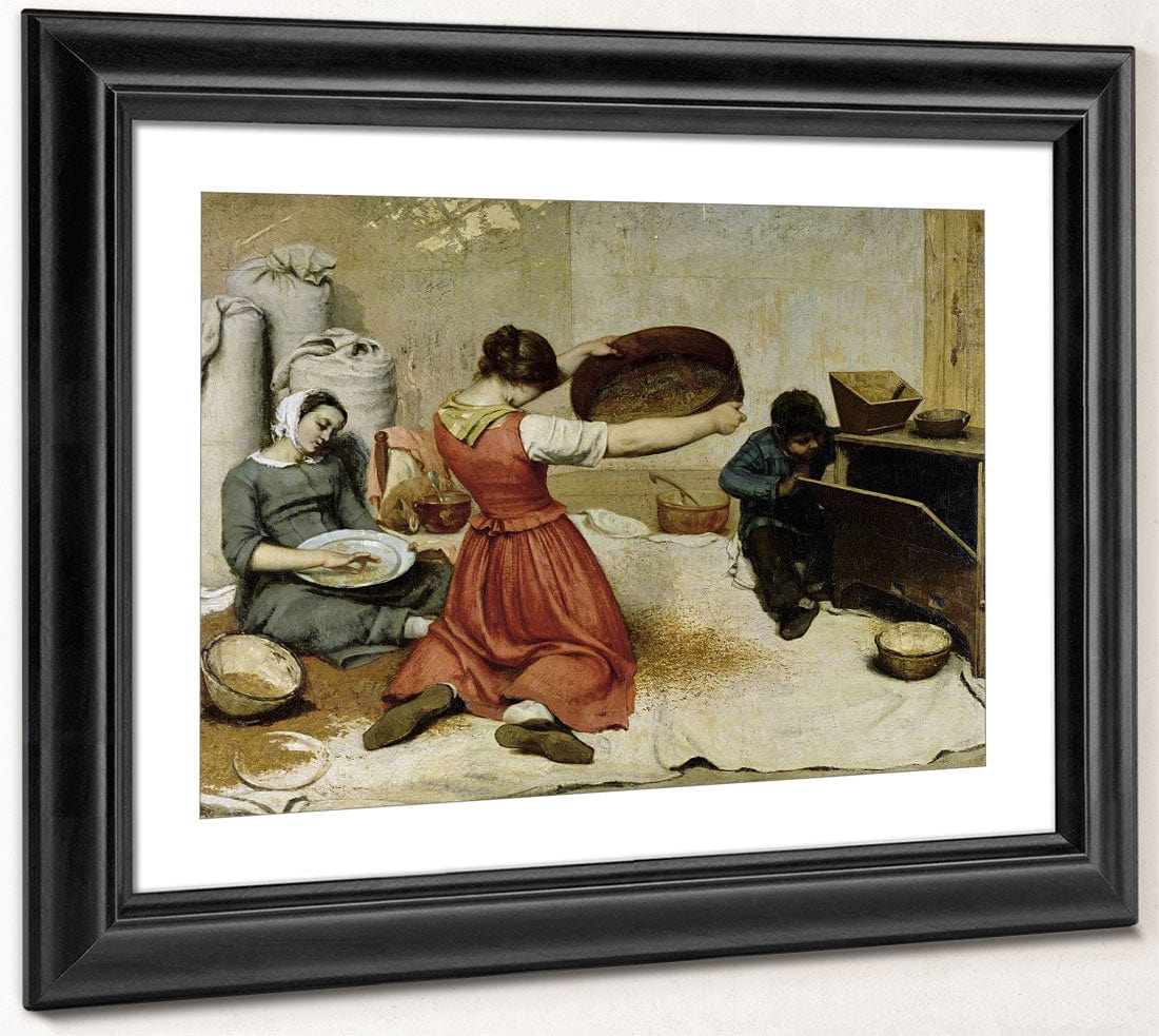 The Winnowers By Jean Desire Gustave Courbet - Image 4