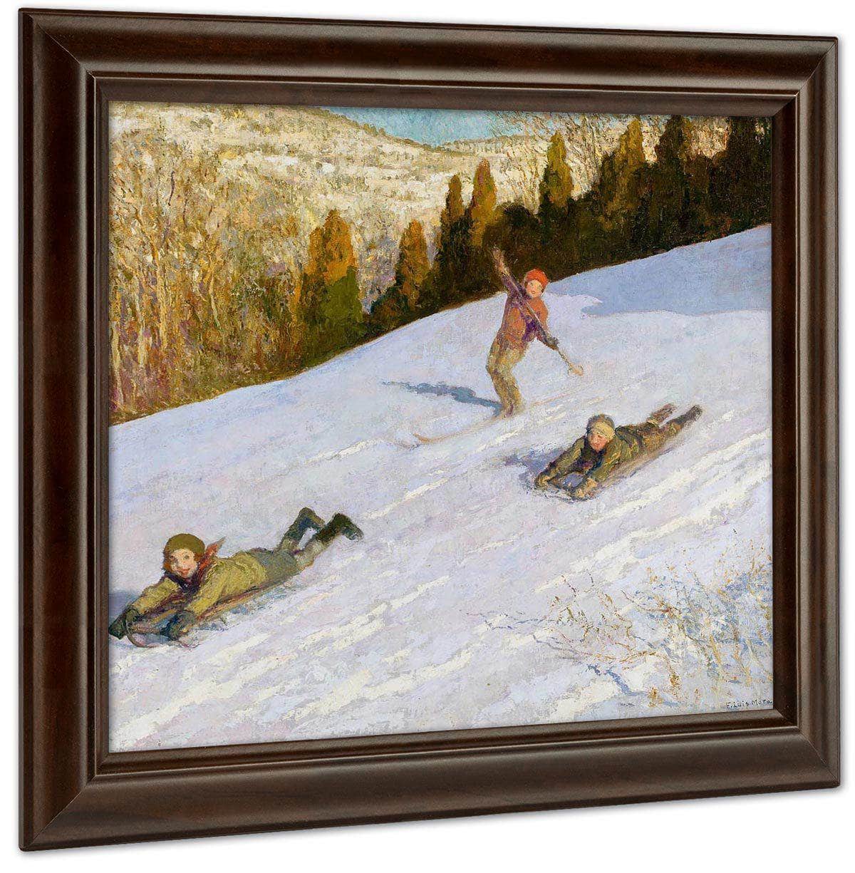 The Winter Race By Francis Luis Mora - Image 4