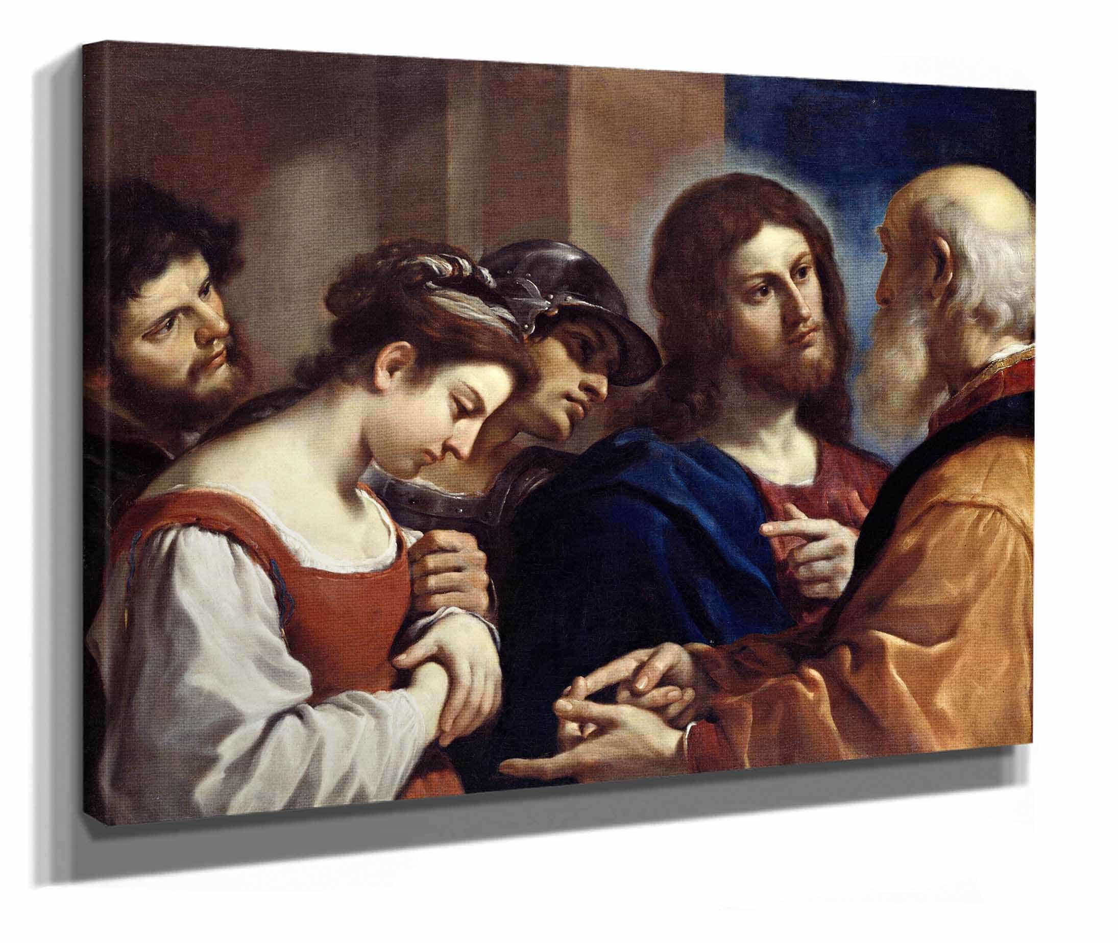 The Woman Taken In Adultery by Guercino - Image 2