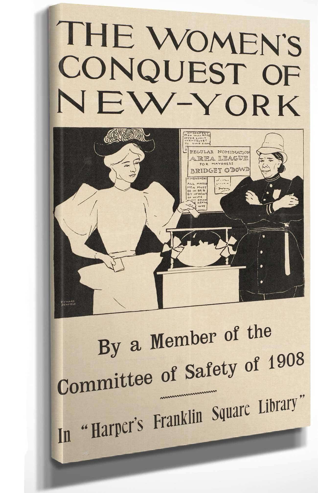 The Womens Conquest Of New York By A Member Of The Committee Of Safety Of by Edward Penfield - Image 2