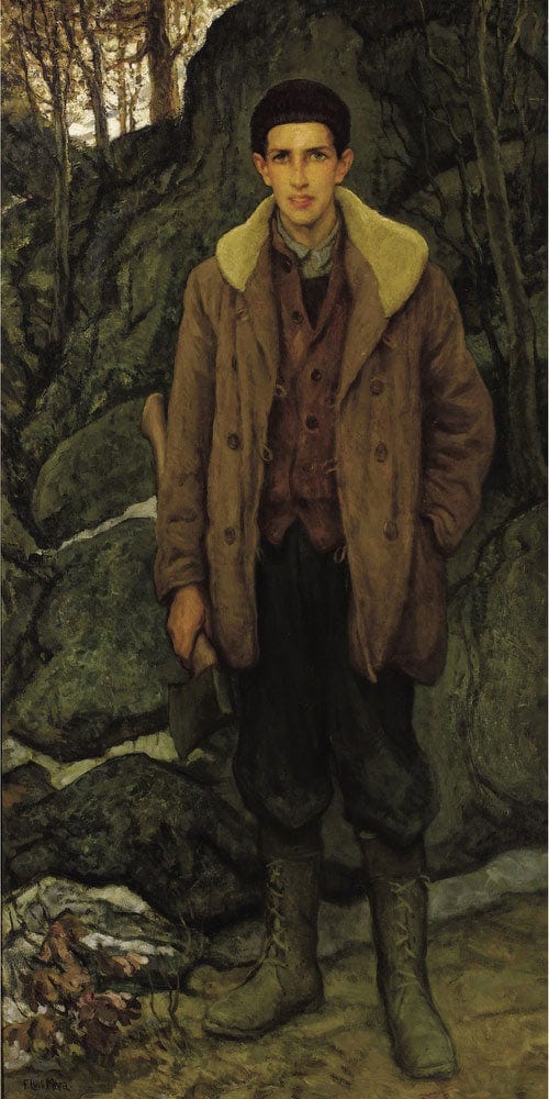 The Woodsman William Compton Circa 1913 By Francis Luis Mora - Image 2