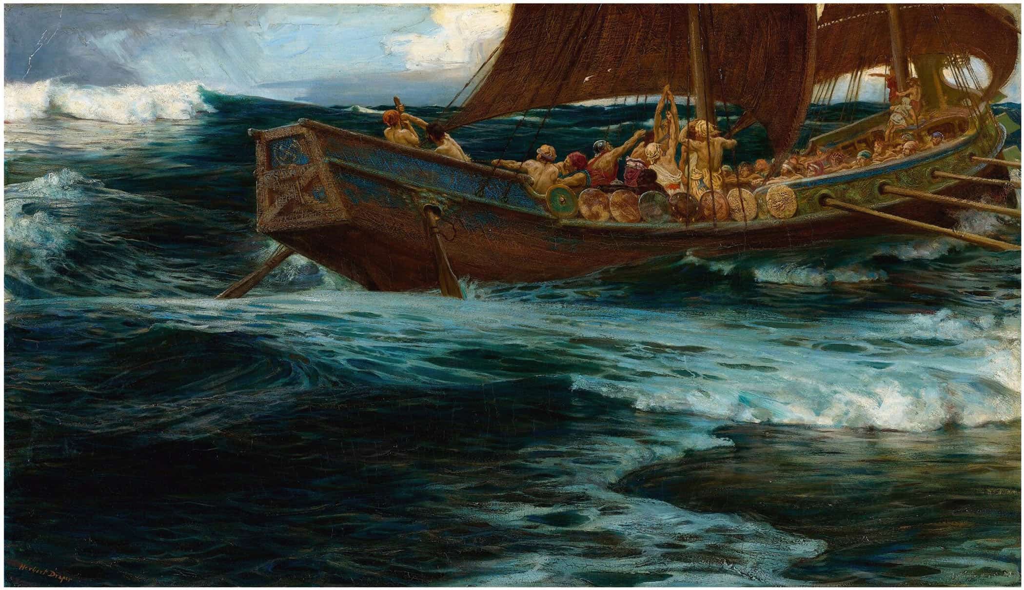 The Wrath Of The Sea God by Herbert James Draper - Image 2