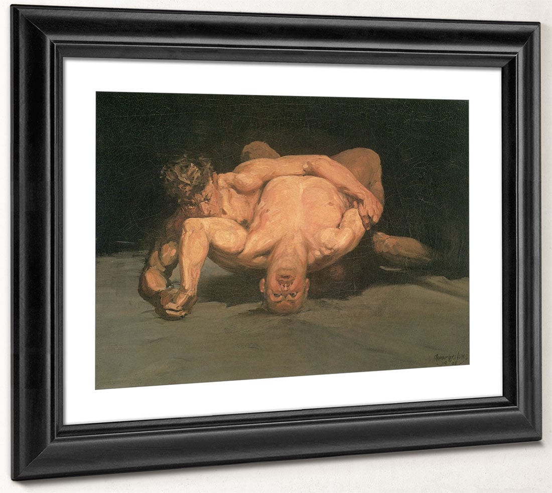The Wrestlers 1905 By George Luks - Image 4