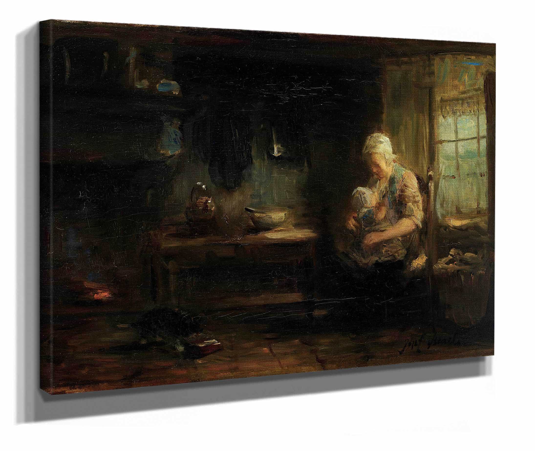 The Young Mother by Jozef Israels - Image 2