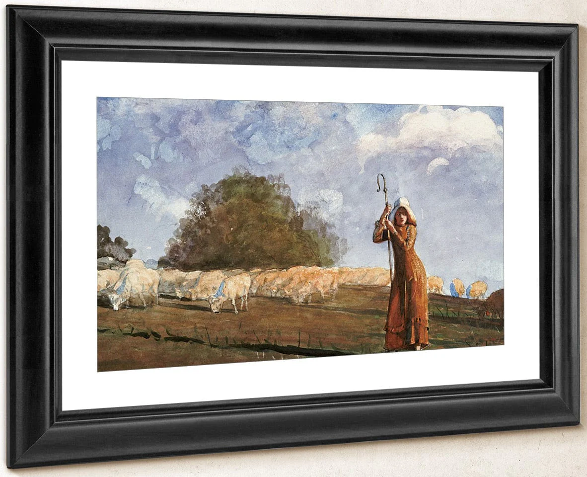 The Young Shepherdess By Winslow Homer - Image 4