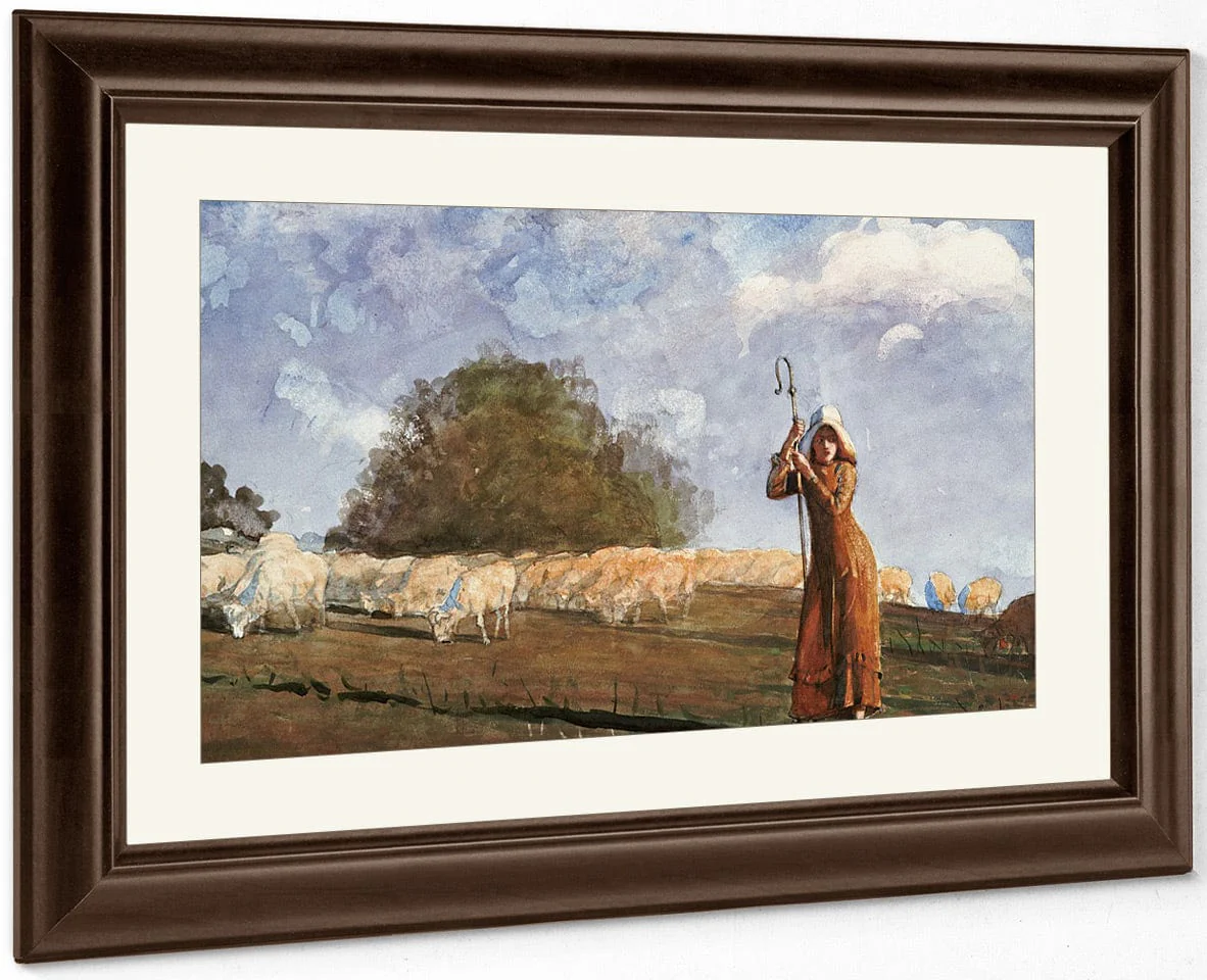 The Young Shepherdess By Winslow Homer - Image 5
