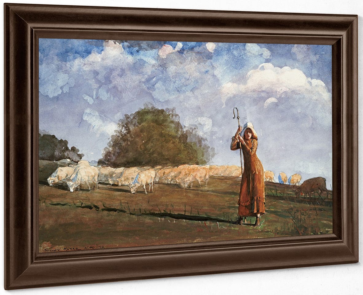 The Young Shepherdess By Winslow Homer - Image 6