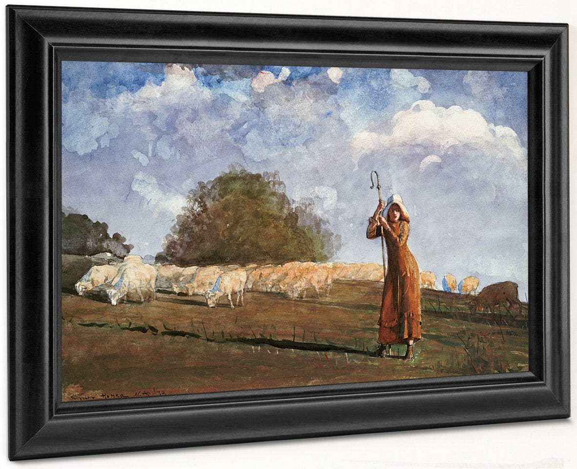 The Young Shepherdess By Winslow Homer - Image 8